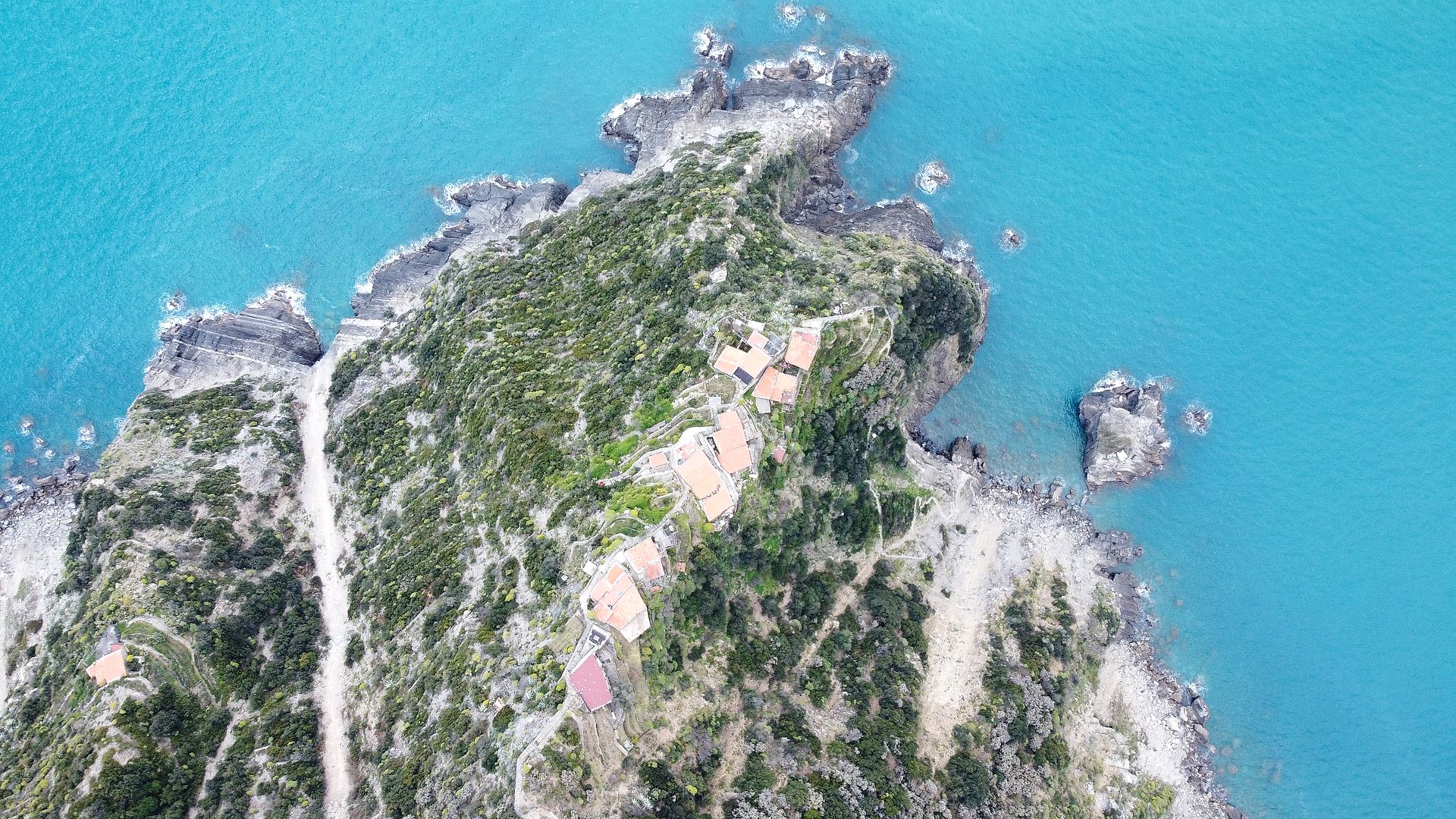 Monesteroli, Verticale sul Mare — fotografia aerea con drone, Monesteroli