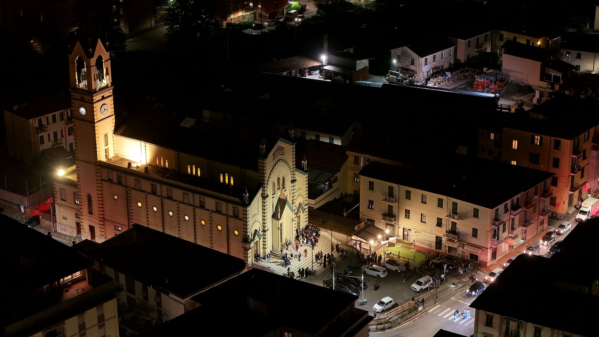 S. Giovanni Battista di Sera — fotografia aerea con drone, La Spezia